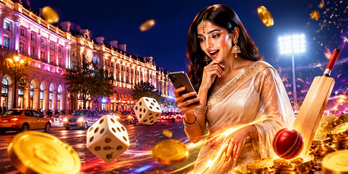 Brightly lit Teen Patti cards on table